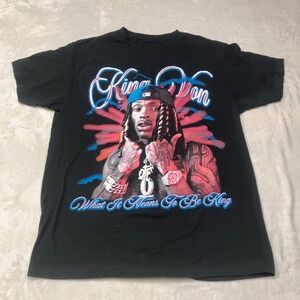 King Von What It Means To Be King T-Shirt Men's Large Black Rap Band Made in USA